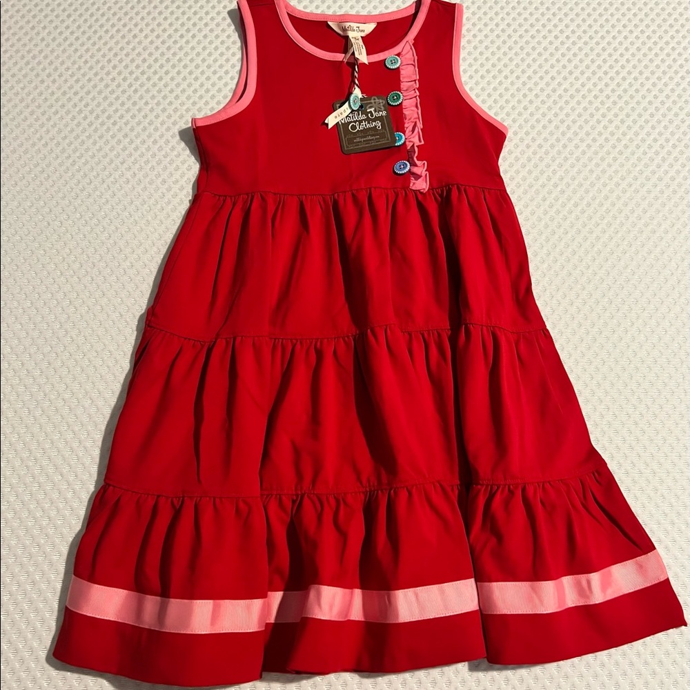 Matilda Jane Lets Go Together Heart Eyes Dress Size 8